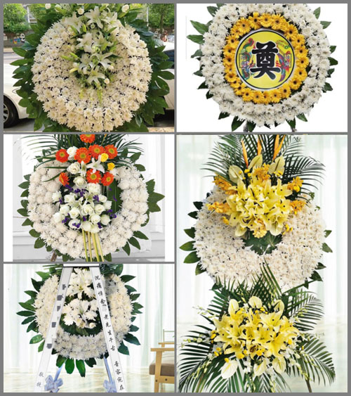 四川成都大邑县晋原街道七里村花圈速递
